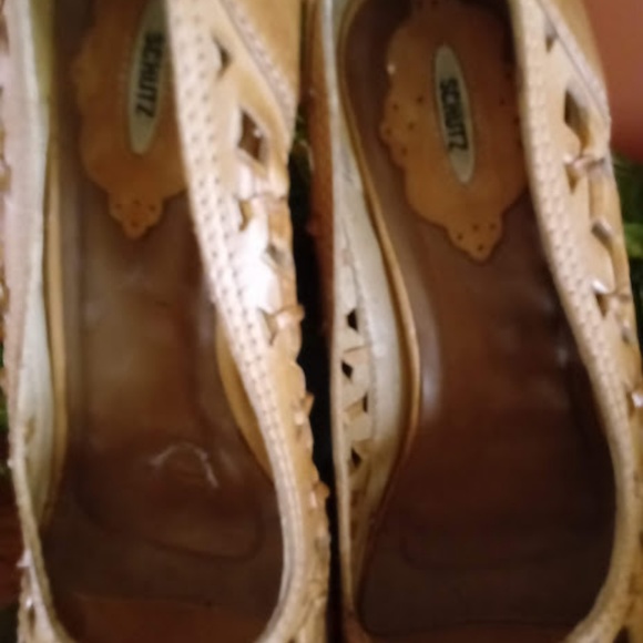 SCHUTZ LEATHER WOVEN WEDGES - Picture 3 of 8